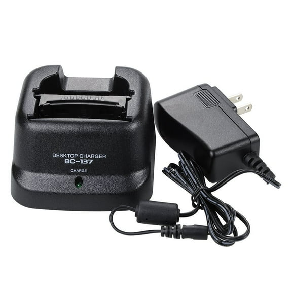BC-137 BC-144N Desktop Charger Compatible for ICOM IC-A24 IC-A6 IC-V8 IC-V82 IC-U82 IC-F11 IC-F21 IC-F3GT IC-F4GT IC-F30GT IC-F40GT Radio, BP-209N BP-210N BP-211N BP-222N Battery Charger