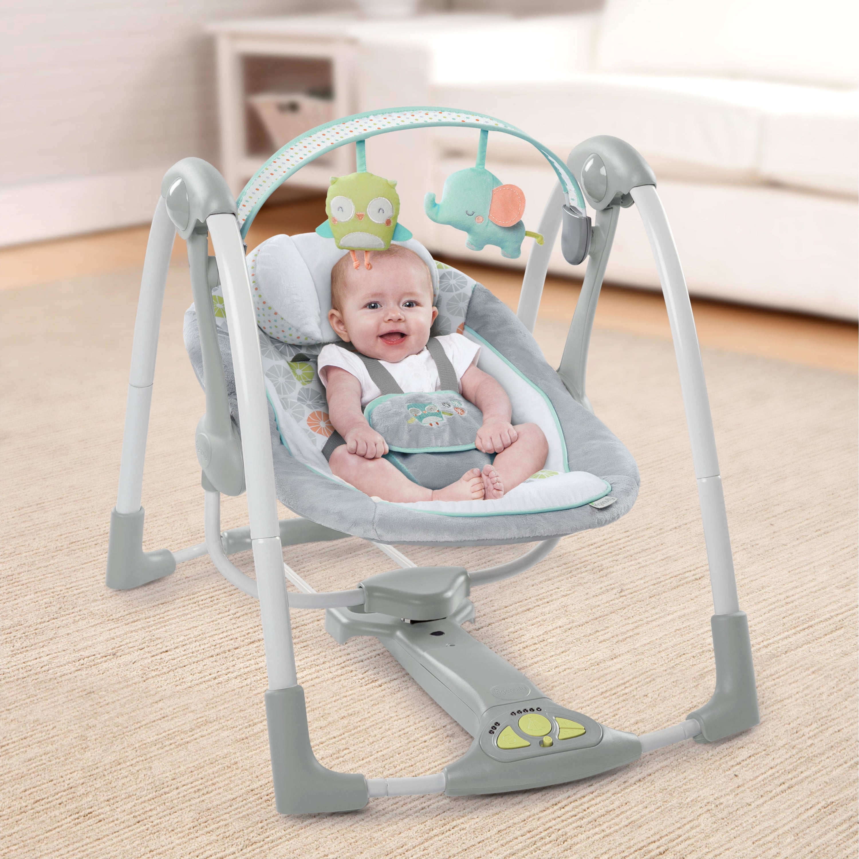 ingenuity swing and go portable swing