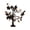 BA, variant on Black Twig Halloween Tree, Lighted Black Bare Branch Tabletop Tree with Warm White Fairy Lights Spooky Mantle Decor