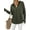 Army Green, variant on Womens Fall Long Sleeve Zip Up Cardigan Sweaters Casual Loose Collared Ribbed Knit Tops Jackets Thumb Hole
