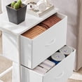 thumbnail image 2 of Algherohein Wood Nightstand with 2 Drawers,Side Tables for Living Room,Bedroom Small Dresser,White, 2 of 7