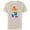 Natural, variant on Mickey Mouse Pride Classic Pose Rainbow Icon Fill - Short Sleeve Cotton T-Shirt for Adults - Customized-Navy