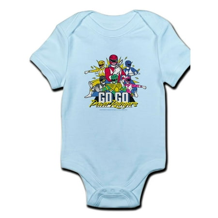 

CafePress - Go Go Power Rangers Group Shot - Baby Light Bodysuit