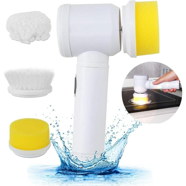 Fregadora eléctrica inalámbrica, fregadora giratoria eléctrica, fregadora de mano, herramienta de fregadora de cepillo de limpieza eléctrica inalámbrica con batería para espectácul