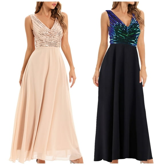 Lovskoo Wedding Guest Dresses for Women Evening Gown Trendy Sequin V-Neck Dress Sparkly Glitter Party Club Long Wrap Evening Formal Cocktail Dresses 2023 Green