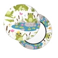 thumbnail image 2 of Gukieu Cartoon Frogs Print Round Chair Cover, Dust-proof and Non-slip Bar Chair Protective Cover, Suitable for Bars, Restaurants, Offices-13 inch, 2 of 7