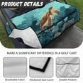 thumbnail image 6 of Whosucclay Ocean Turtle Golf Cart Seat Cover, Easy to Install Golf Cart Seat Protector Thick Breathable Golf Cart Seat Towel Blanket for Most 2 Seats, 6 of 7