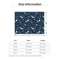 thumbnail image 5 of Yiaed Space Dinosaur Print Blanket Throw Blanket Soft Cozy Flannel Blanket for Home Bed Sofa Couch Chair-50"x40", 5 of 6
