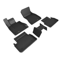 3D MAXpider Custom Fit Kagu Floor Mat (Black) Compatible with BMW 5 Series (G60) 2024-2025 - Full Set