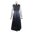 thumbnail image 3 of Traje de vestir de mujer estilo uniforme escolar miércoles Addams disfraz de Cosplay para niñas Hugtrwg Para estrenar, 3 of 8