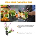 thumbnail image 6 of 2 Pcs Sashimi Plate Decoration Saucers Plants Faux Flowers Purple, 6 of 8