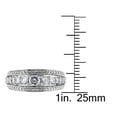 thumbnail image 4 of 1 1/8 Carat (ctw) Lab Created White Sapphire Graduated Ring in Sterling Silver, 4 of 4