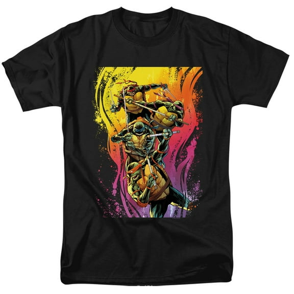 TMNT Teenage Mutant Ninja Turtles Hot Rainbow Warriors Unisex Adult T Shirt