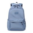 thumbnail image 7 of Hovilon Water Resistant Student Backpack, 14-Inch Laptop Compartment Daypack, Lightweight 470g Polyester Blend School Bookbag, Multi-Compartment Casual Daily Bag for College Campus Travel, Blue, 7 of 7
