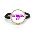 thumbnail image 1 of Un matrimonio infeliz. Cinta para el pelo de metal plateado y tocado de goma, 1 of 3