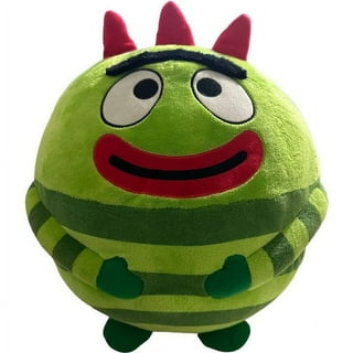 Yo Gabba Gabba Brobee Plush 24 Toy Green Monster Red Mouth
