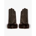 thumbnail image 2 of Velvet Gloves Faux Fur Detail Fleece Lined, 2 of 3