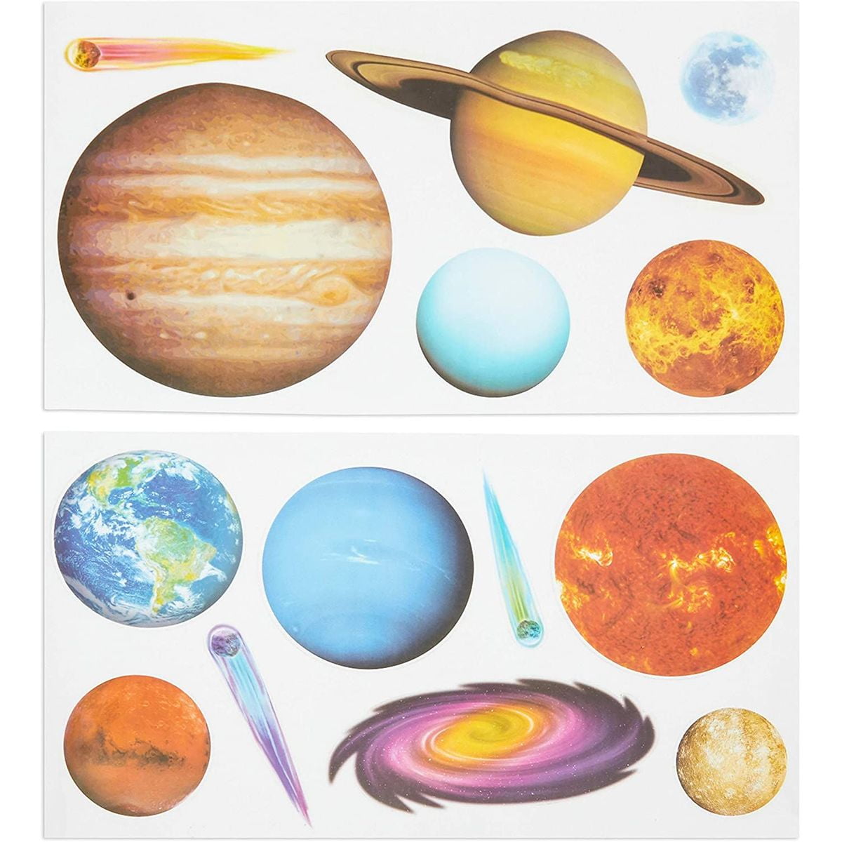 Full Color Planet Graphic Decals for Walls or Ceilings 
