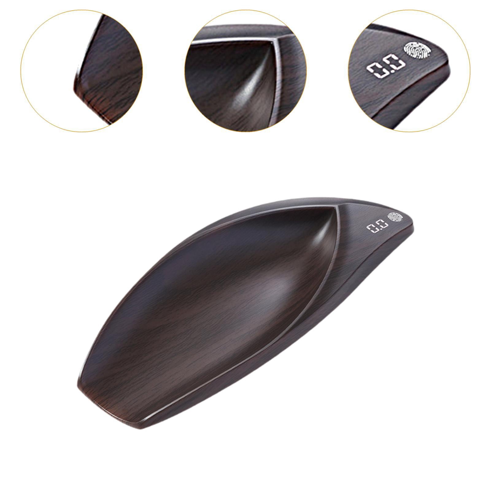 Fiocias Electronic Coffee Scale Digital Office Coffee Shop Birthday Gift Multiuse Baking dark brown