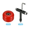 thumbnail image 3 of Uxcell 54mm Skateboard Wheel and Bearings Set ABEC-9 Street Wheels for Skateboards Cruiser Wheel 85A, Red 4 Pack, 3 of 6