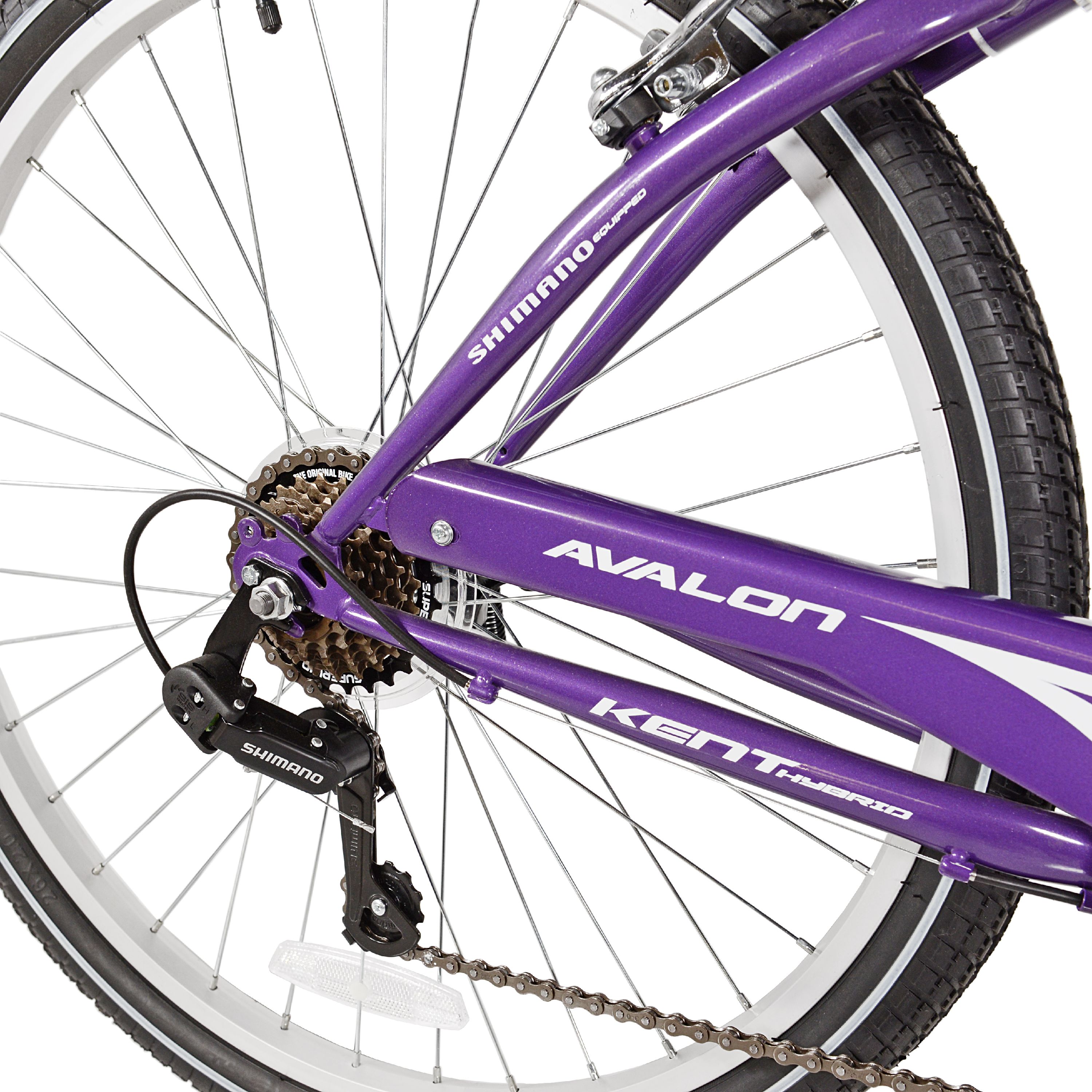 Kent Bicycle 26 In. Avalon Comfort Women's Full Suspension Hybrid Bike, Purple - image 2 of 10