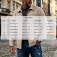 thumbnail image 3 of WIZUTIZ Suede Jacket For Men Zip Up Long Sleeve Fold Collar Work Jacket Casual Fall Winter Coat With Pockets Black Blue White, 3 of 7