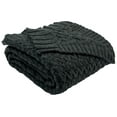 thumbnail image 2 of SAFAVIEH Affinity Knit Solid Throw, 50" x 60", Dark Grey, 2 of 2