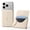 Cream Yellow, variant on FITO for Magsafe Wallet, Multi-Layer Folding Design 6 Card Holder, Magnetic Phone Wallet for iPhone 17e/17/16/15/14/13/12 (Not for 13/12 Mini) Sky Blue