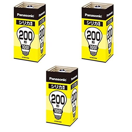 

[Set of 3] Panasonic Silica Light Bulb 200 LW100V200W// Touch