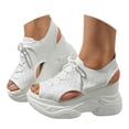 thumbnail image 3 of MKLEKYY Sandalias Cómodas de Suela Gruesa para Mujer, Sandalias de Verano de Malla Transpirable Con Tacón Inclinado y Boca de Pez para deportes y Ocio. 445, 3 of 5