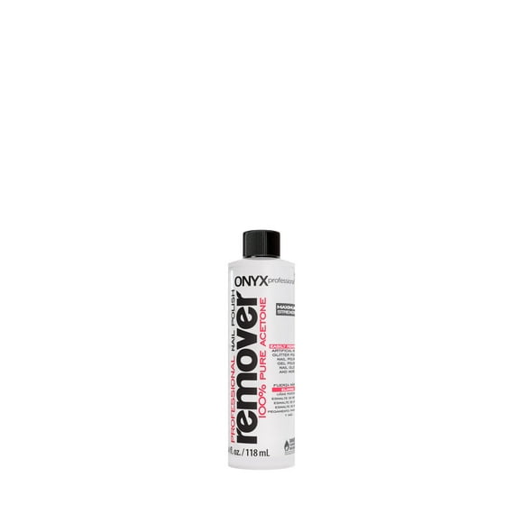 Onyx Professional 100% Pure Acetone Nail Polish Remover, 4 fl oz