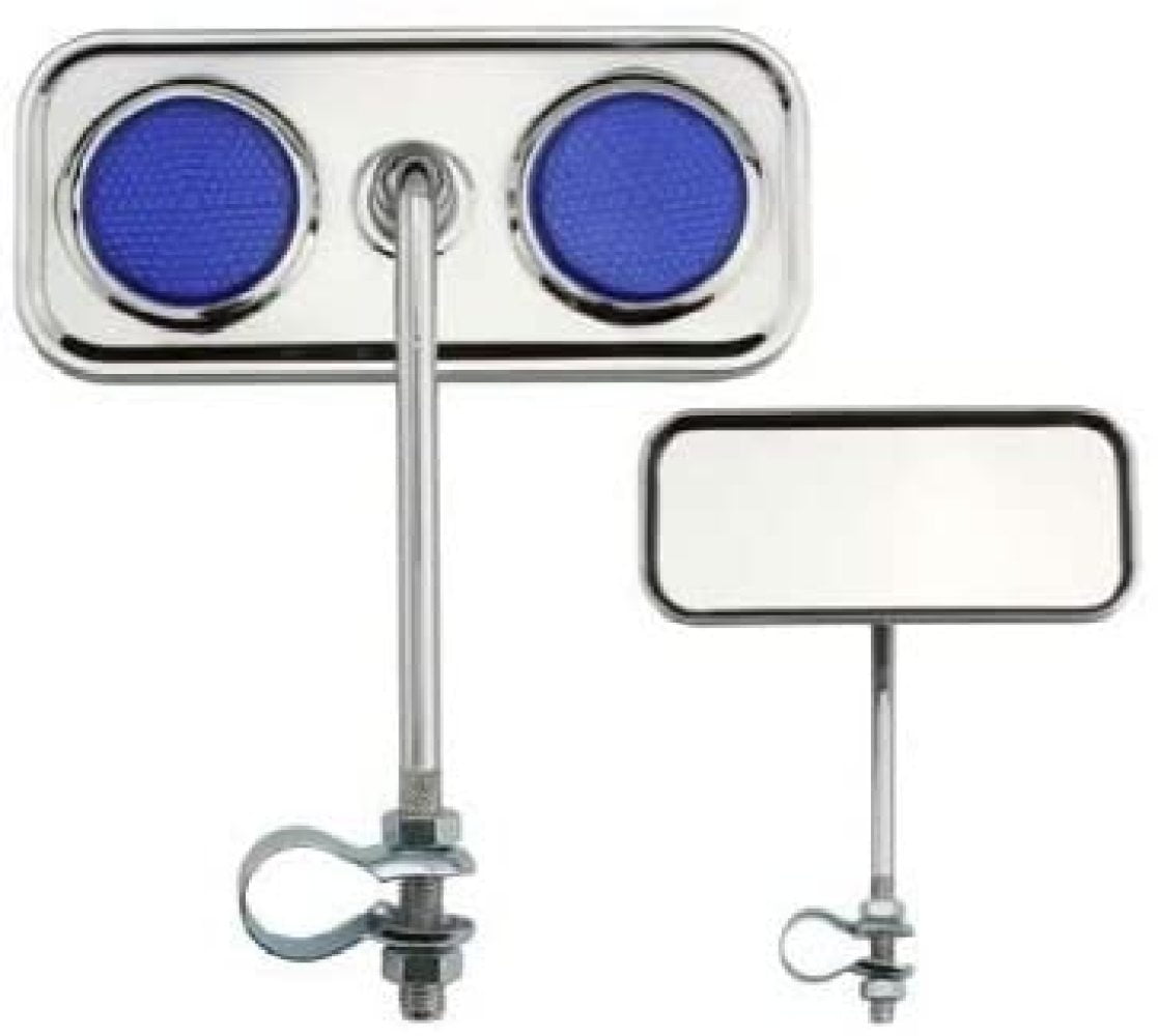 A PAIR OF BICYCLE ROUND MIRROR WITH NO REFLECTOR LOWRIDER BMX BEACH CRUISER 