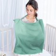 thumbnail image 4 of Muslin Nursing Cover for Baby Breastfeeding, Breathable Privacy Nursing Cover with Arch Neckline for Mom, Organic Cotton Multi-use Nursing Apron, 4 of 6