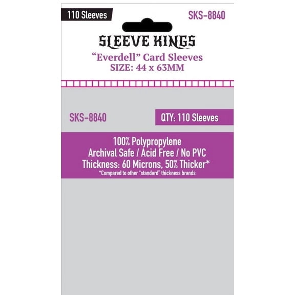 "Everdell" Compatible Mini Sleeves (44x63mm) 110 Pack, 60 Micron, SKS-8840