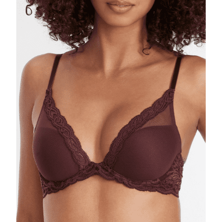 Natori COCOA Feathers Contour Plunge Bra, US 36D, UK 36D