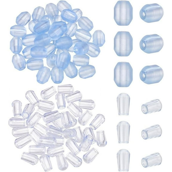 80 Pcs 2 Colors Kitchen Sink Rack Feets PVC Protective Sink Feets Plastic Sink Protector with Bumpers Sink Replacement Feet for Kitchen Sink Grid