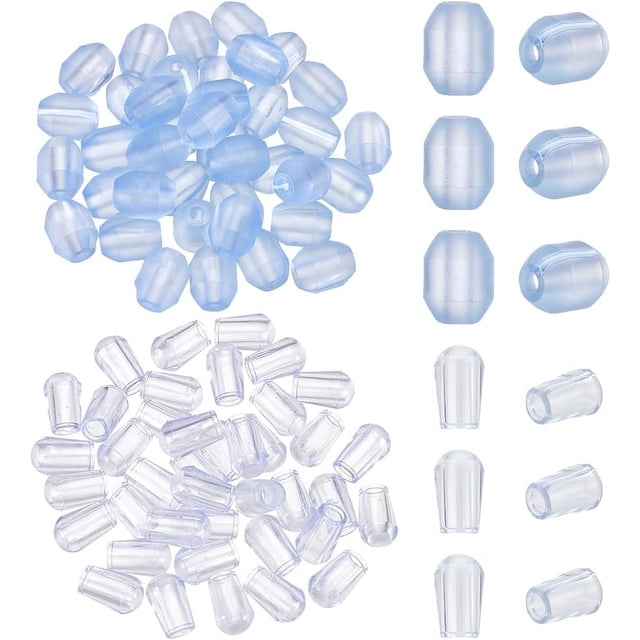 80 Pcs 2 Colors Kitchen Sink Rack Feets PVC Protective Sink Feets Plastic Sink Protector with Bumpers Sink Replacement Feet for Kitchen Sink Grid