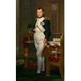 thumbnail image 2 of David, Jacques-Louis 21x32 Gold Ornate Wood Framed with Double Matting Museum Art Print Titled - The Emperor Napoleon in His Study at the Tuileries, 2 of 4
