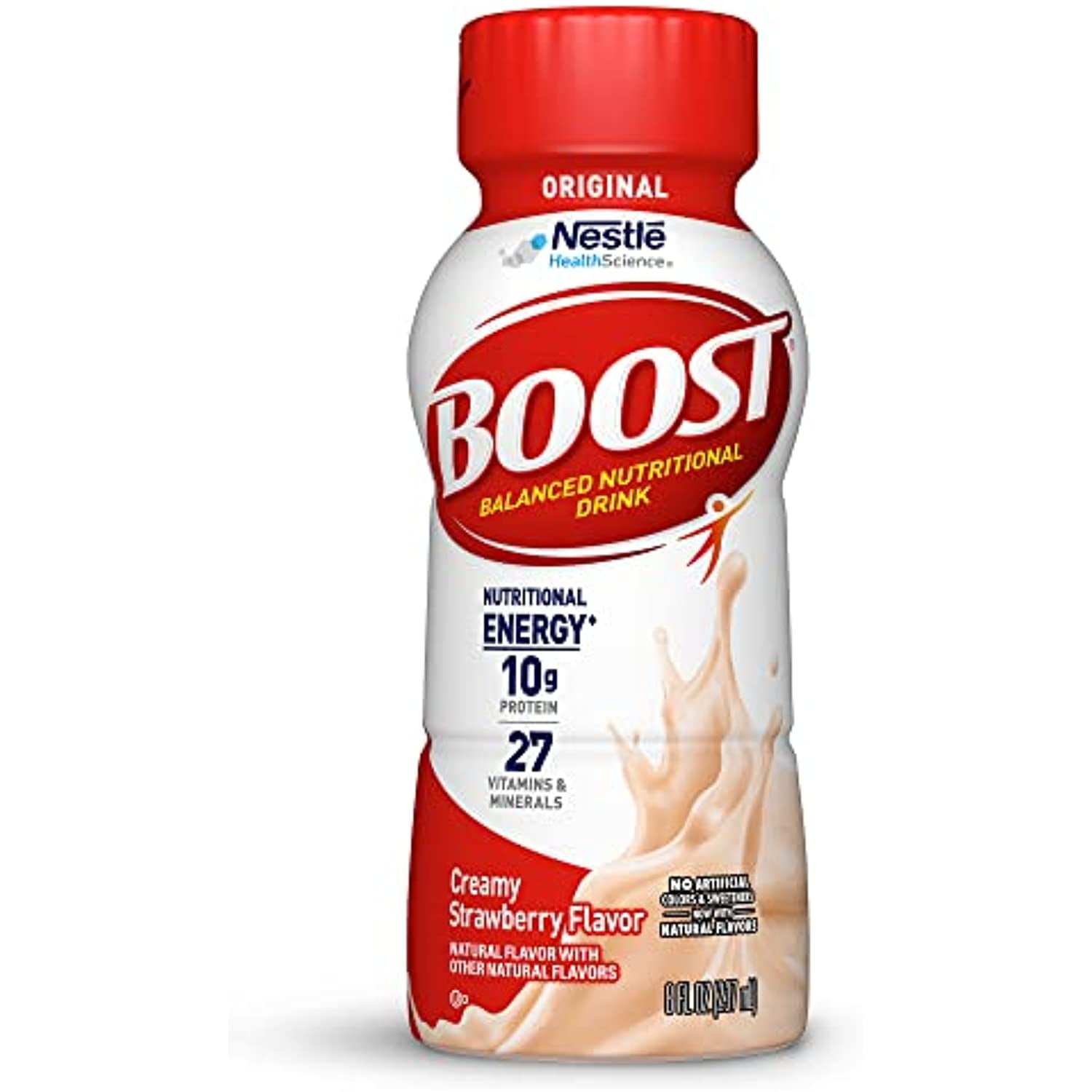 Boost Original Nutritional Drinks, Creamy Strawberry, 8 Fl Oz Bottles