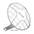 thumbnail image 2 of BRIGHTFUFU Protector De Faros Metálico Para Motocicleta Con Vintage Y Ajuste Universal Plata, 2 of 8