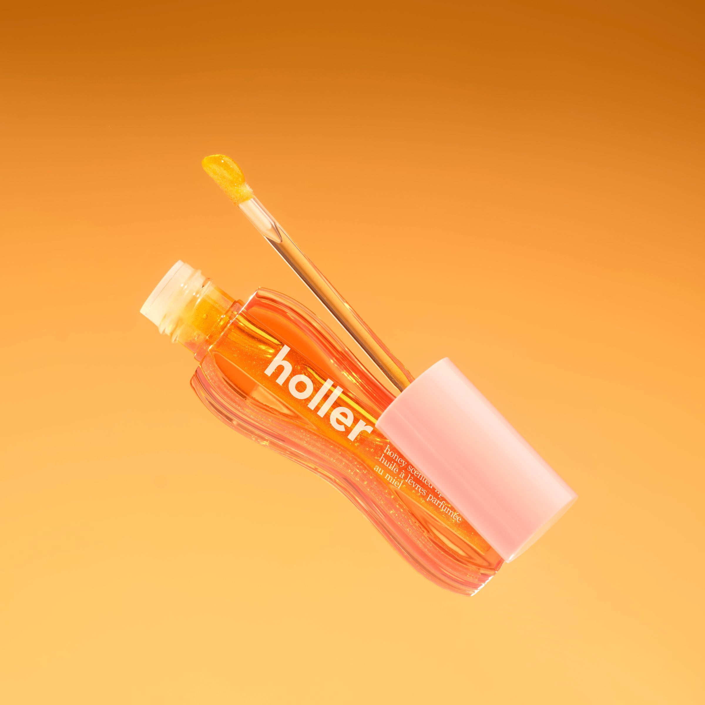 Holler Hypa Lip Oil Hunny Dew Honey Scented Lip Oil, 0.13 Fl Oz