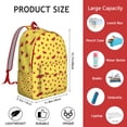 thumbnail image 4 of Fresh Watermelon Design School Backpack, Tropical Fruit Print with Cute Aesthetic Pattern, Great for Summer Picnic or Travel, 4 of 5
