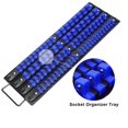 thumbnail image 2 of Mayouko Plateau Organisateur de Prise Portable de 80 Pcs, Ensemble de 2 Pcs, Bleu et Rouge, Organisateur d'Outils 1/4-Inch, 3/8-Inch, 1/2-Inch, Support de Prise Robuste, 2 of 8
