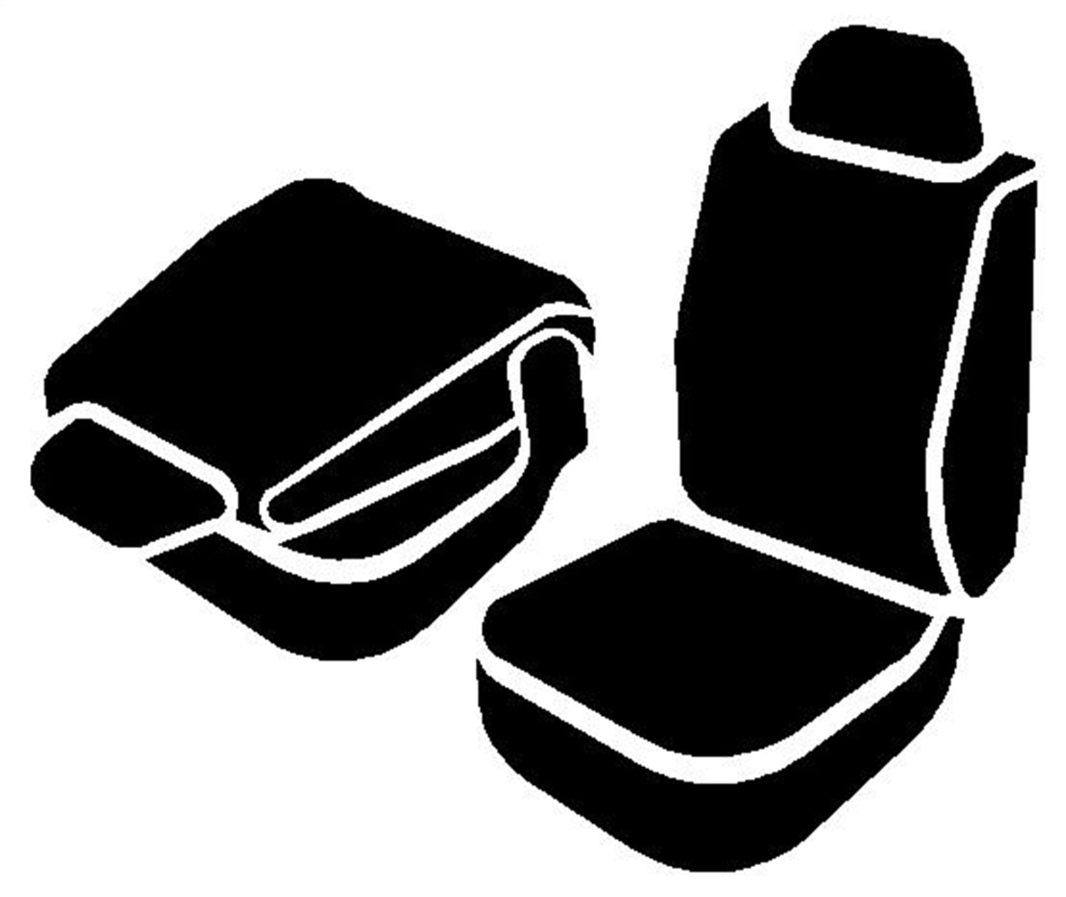 Fia Inc. OE39-35 GRAY FIAOE39-35 GRAY 09-14 TACOMA OE FRONT BUCKET SEAT COVER GRAY