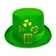 thumbnail image 2 of St Patricks Day Hats With Light St Patrick's Day Green Velvet Hat Green St Patricks Day Party Accessories Green Christmas Tree Topper Hat, 2 of 7