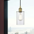 thumbnail image 4 of 616-1P-AB-G802 Innovations Lighting Clymer - 1 Light Cord Hung Mini Pendant In Modern Style-9.63 Inches Tall and 3.88 Inches Wide-Antique Brass, 4 of 7