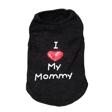Small Pet Dog Clothes Puppy Letter Embroidered Polyester T-Shirt Vest