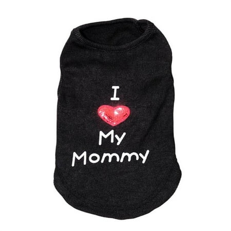 - Small Pet Dog Clothes Puppy Letter Embroidered Polyester T-Shirt Vest Fashion