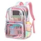 thumbnail image 1 of Mochila transparente Sisipoet rosa para niñas, escuelas, estadios, eventos, 1 of 9