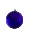 thumbnail image 4 of Northlight Shatterproof 4-Finish Christmas Ball Ornaments - 4" (100mm) - Indigo Blue - 12ct, 4 of 4